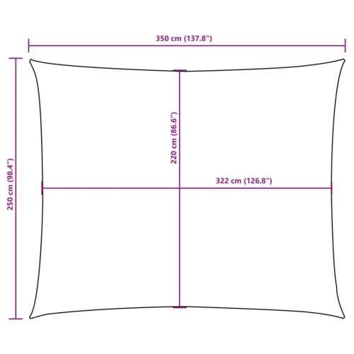Jedro za zaštitu od sunca od tkanine pravokutno 2,5 x 3,5 m smeđe-sivo - Sivo-smeđa 2.5 x 3.5 m 1 Cijena