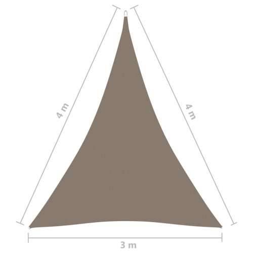 Jedro za zaštitu od sunca od tkanine trokutasto 3 x 4 x 4 m smeđe-sivo - Sivo-smeđa 3 x 4 x 4 m 1 Cijena