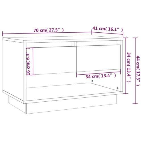 TV ormarić boja dimljenog hrasta 70x41x44 cm konstruirano drvo - Dimljeni hrast 1 Cijena