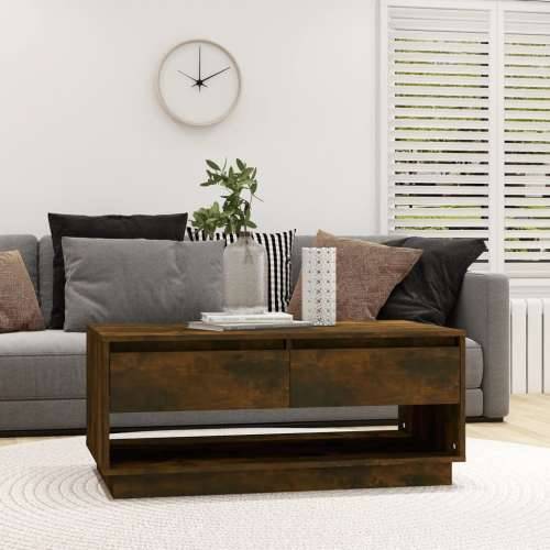 Stolić za kavu boja hrasta 102,5 x 55 x 44 cm konstruirano drvo - Dimljeni hrast 1 Cijena