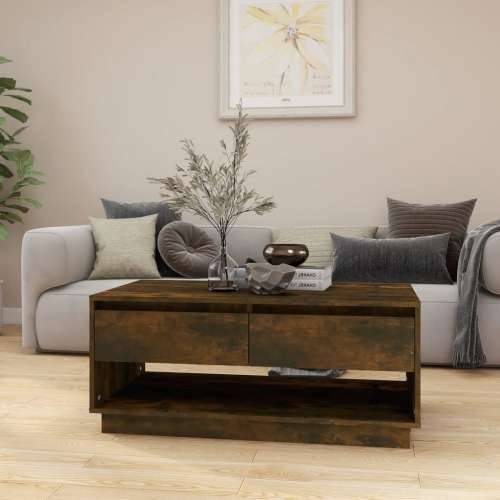 Stolić za kavu boja hrasta 102,5 x 55 x 44 cm konstruirano drvo - Dimljeni hrast 1 Cijena