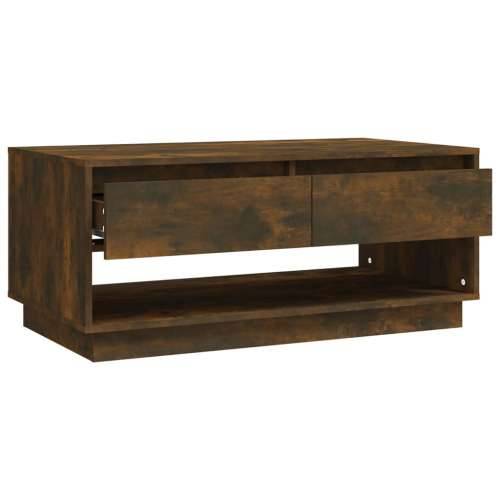 Stolić za kavu boja hrasta 102,5 x 55 x 44 cm konstruirano drvo - Dimljeni hrast 1 Cijena