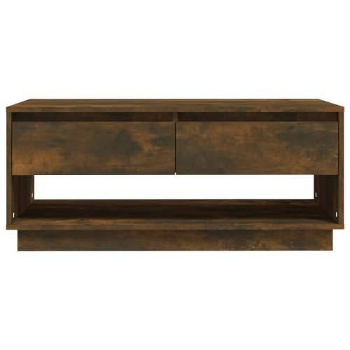 Stolić za kavu boja hrasta 102,5 x 55 x 44 cm konstruirano drvo - Dimljeni hrast 1 Cijena