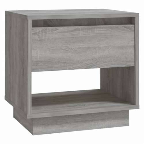 Noćni ormarić boja hrasta 45 x 34 x 44 cm od konstruiranog drva - Sivi hrast sonoma 1 Cijena