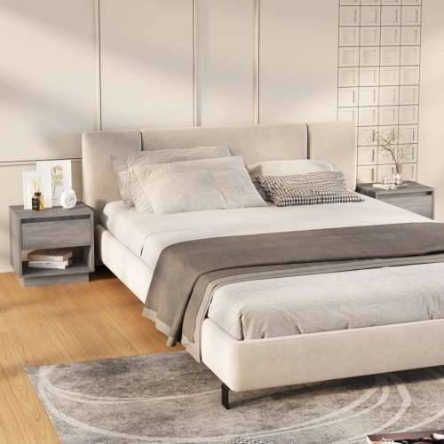 Noćni ormarići 2 kom boja hrasta 45x34x44 cm konstruirano drvo - Sivi hrast sonoma 2 Cijena