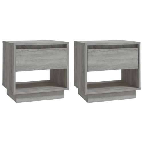 Noćni ormarići 2 kom boja hrasta 45x34x44 cm konstruirano drvo - Sivi hrast sonoma 2 Cijena