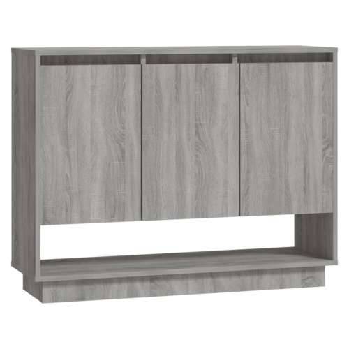 Komoda siva boja hrasta 97 x 31 x 75 cm od konstruiranog drva - Sivi hrast sonoma 1 Cijena