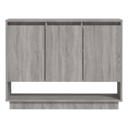 Komoda siva boja hrasta 97 x 31 x 75 cm od konstruiranog drva - Sivi hrast sonoma 1 Cijena
