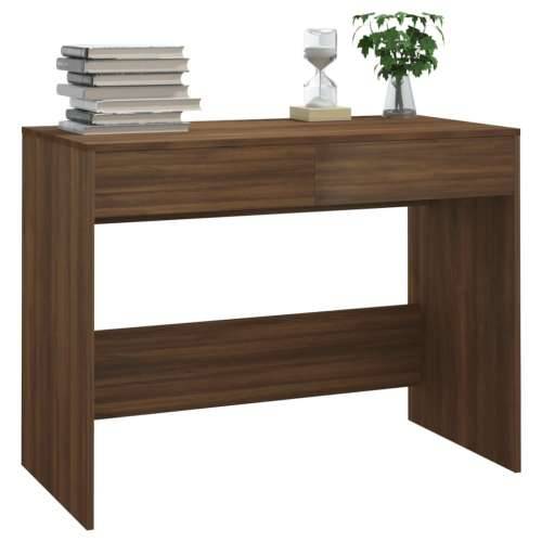 Radni stol boja smeđeg hrasta 101x50x76,5 cm konstruirano drvo - Smeđi hrast Cijena