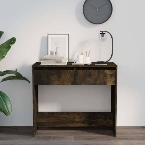 Konzolni stol boja hrasta 89 x 41 x 76,5 cm konstruirano drvo - Dimljeni hrast 1 Cijena