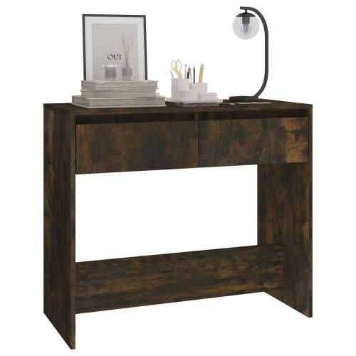 Konzolni stol boja hrasta 89 x 41 x 76,5 cm konstruirano drvo - Dimljeni hrast 1 Cijena