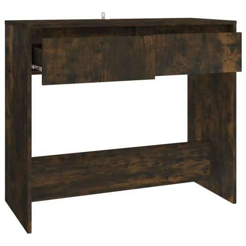 Konzolni stol boja hrasta 89 x 41 x 76,5 cm konstruirano drvo - Dimljeni hrast 1 Cijena