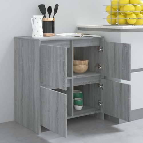 Komoda boja hrasta sonome 70x41x75 cm od konstruiranog drva - Sivi hrast sonoma 1 Cijena