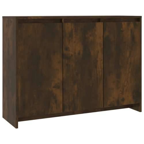 Komoda boja dimljenog hrasta 102x33x75 cm od konstruiranog drva - Dimljeni hrast 1 Cijena