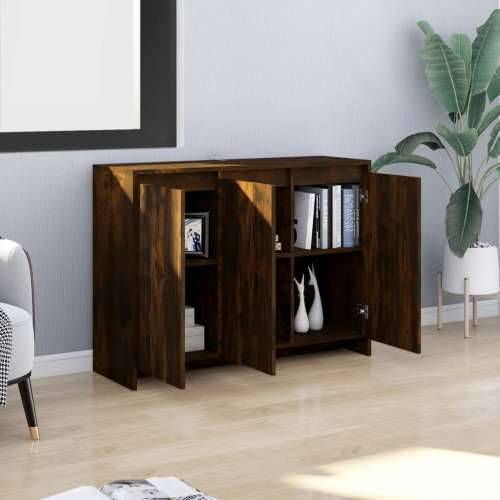 Komoda boja dimljenog hrasta 102x33x75 cm od konstruiranog drva - Dimljeni hrast 1 Cijena