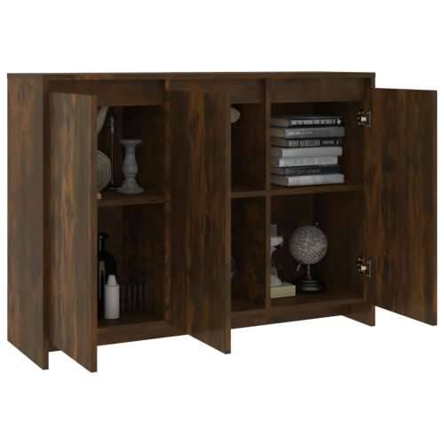 Komoda boja dimljenog hrasta 102x33x75 cm od konstruiranog drva - Dimljeni hrast 1 Cijena