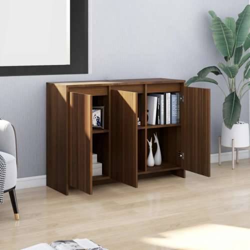 Komoda boja smeđeg hrasta 102x33x75 cm od konstruiranog drva - Smeđi hrast 1 Cijena