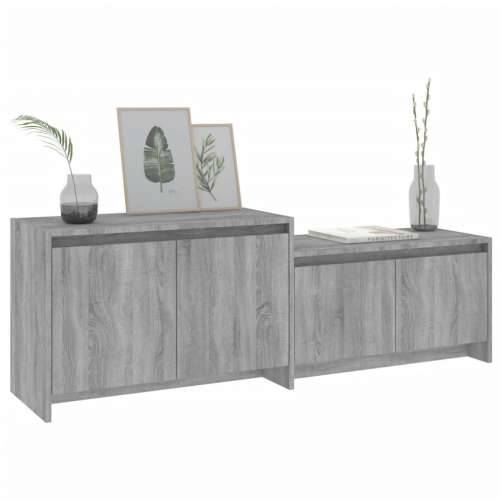 TV ormarić boja hrasta sonome 146,5x35x50 cm konstruirano drvo - Sivi hrast sonoma 1 Cijena
