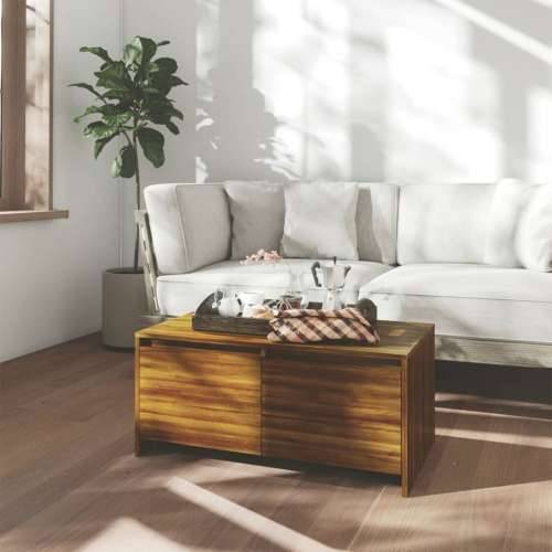Stolić za kavu boja hrasta 90 x 50 x 41,5 cm konstruirano drvo - Smeđi hrast 1 Cijena