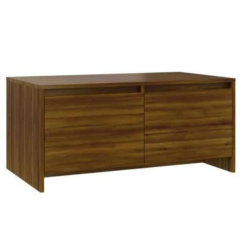 Stolić za kavu boja hrasta 90 x 50 x 41,5 cm konstruirano drvo - Smeđi hrast 1 Cijena