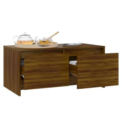 Stolić za kavu boja hrasta 90 x 50 x 41,5 cm konstruirano drvo - Smeđi hrast 1 Cijena