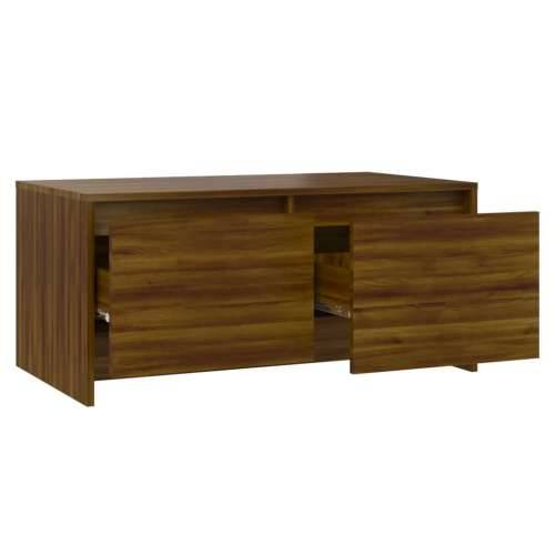 Stolić za kavu boja hrasta 90 x 50 x 41,5 cm konstruirano drvo - Smeđi hrast 1 Cijena