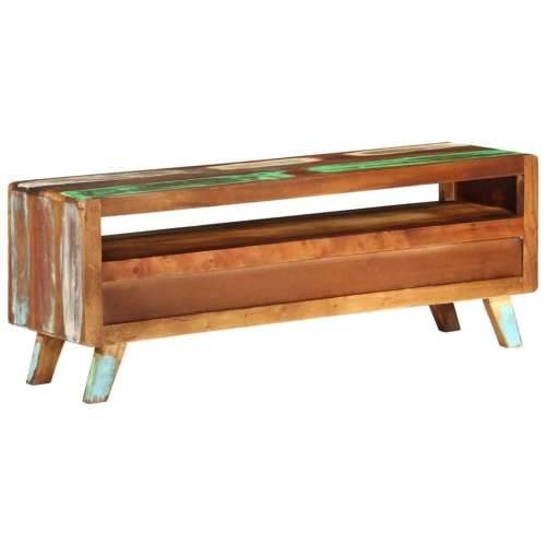 TV ormarić raznobojni 110x30x40 cm od masivnog obnovljenog drva - 1 masivno obnovljeno drvo Cijena