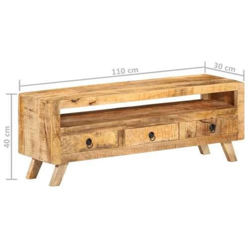 TV ormarić 110 x 30 x 40 cm od masivnog drva manga - 1 masivno drvo manga Cijena