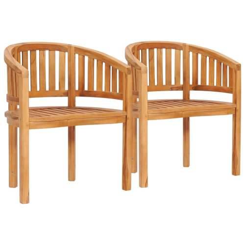 5-dijelna vrtna garnitura u obliku banane od masivne tikovine - 120 x 52 x 86 cm 2x fotelja + 2x klupa + stol 1 Cijena