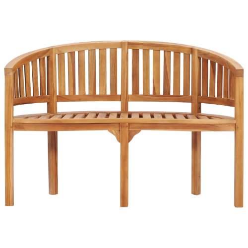 5-dijelna vrtna garnitura u obliku banane od masivne tikovine - 120 x 52 x 86 cm 2x fotelja + 2x klupa + stol 1 Cijena