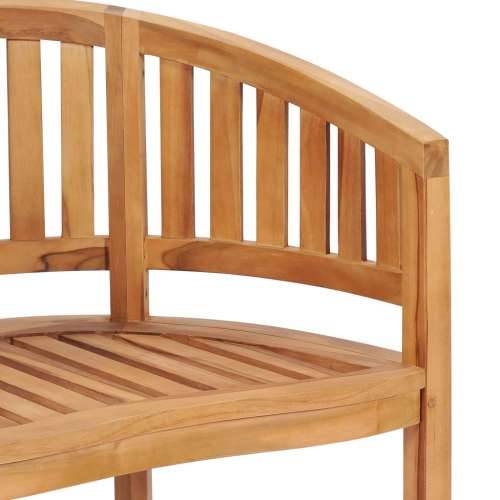 5-dijelna vrtna garnitura u obliku banane od masivne tikovine - 120 x 52 x 86 cm 2x fotelja + 2x klupa + stol 1 Cijena