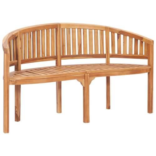 5-dijelna vrtna garnitura u obliku banane od masivne tikovine 151 x 62 x 86 cm 2x fotelja + 2x klupa + stol 1 Cijena