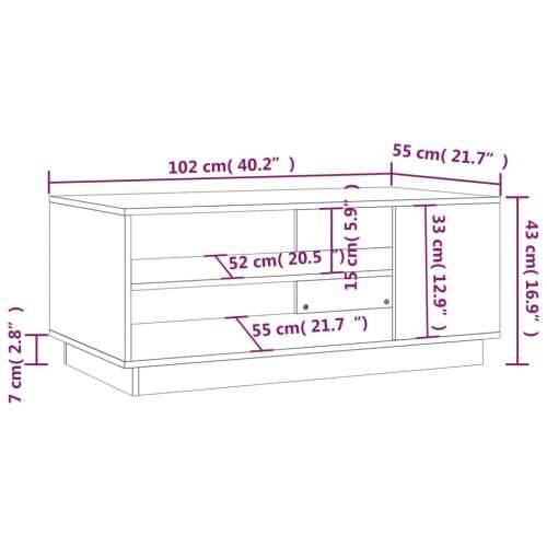 Stolić za kavu crni 102 x 55 x 43 cm od iverice - Crna 102 x 55 x 43 cm 1 Cijena