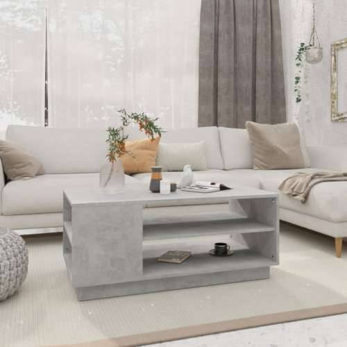 Stolić za kavu siva boja betona 102 x 55 x 43 cm od iverice - Beton siva 102 x 55 x 43 cm 1 Cijena