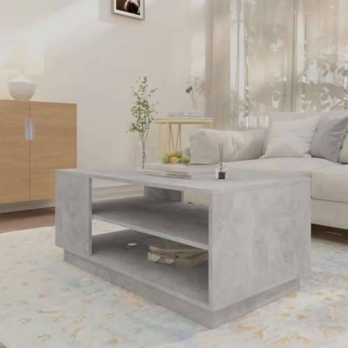 Stolić za kavu siva boja betona 102 x 55 x 43 cm od iverice - Beton siva 102 x 55 x 43 cm 1 Cijena