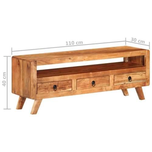 TV ormarić 110 x 30 x 40 cm od masivnog bagremovog drva - 1 Masivno bagremovo drvo Cijena
