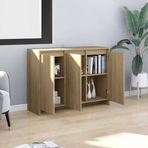 Komoda boja hrasta sonome 102 x 33 x 75 cm konstruirano drvo - sonoma hrast 1 Cijena