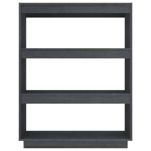 Ormarić za knjige / pregrada sivi 80x35x103 cm od borovine - Siva 1 103 cm 80 cm Cijena