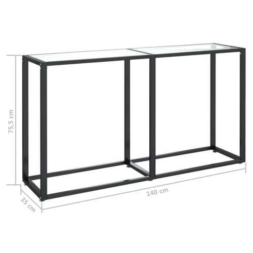 Konzolni stol prozirni 140 x 35 x 75,5 cm od kaljenog stakla - *Transparent*an 1 140 cm Cijena
