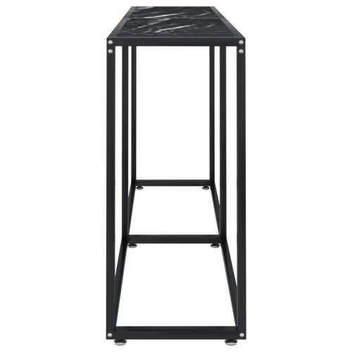 Konzolni stol boja crnog mramora 160x35x75,5 cm kaljeno staklo - Crna mramorna 1 160 cm Cijena