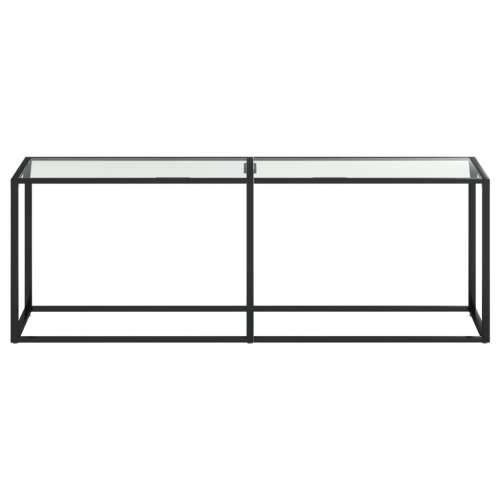 Konzolni stol prozirni 220 x 35 x 75,5 cm od kaljenog stakla - Transparentan 1 220 cm Cijena