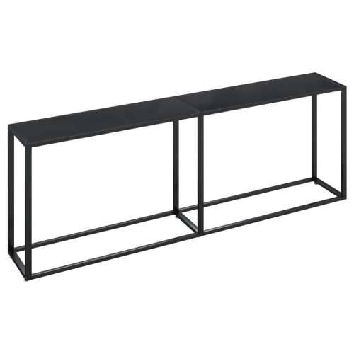 Konzolni stol crni 220 x 35 x 75,5 cm od kaljenog stakla - Crna 1 220 cm Cijena