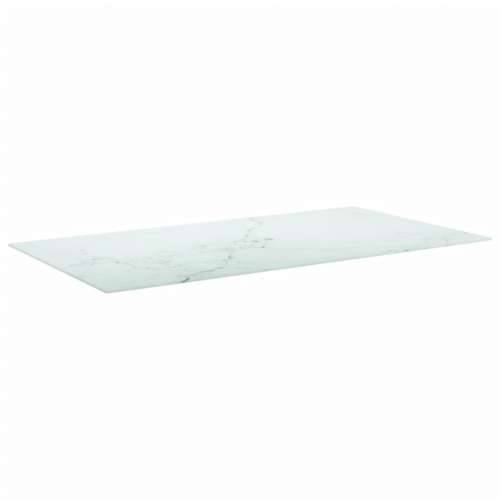 Stolna ploča bijela 120x65 cm 8 mm staklena s mramornim uzorkom - Bijela 120 x 65 cm 1 Cijena