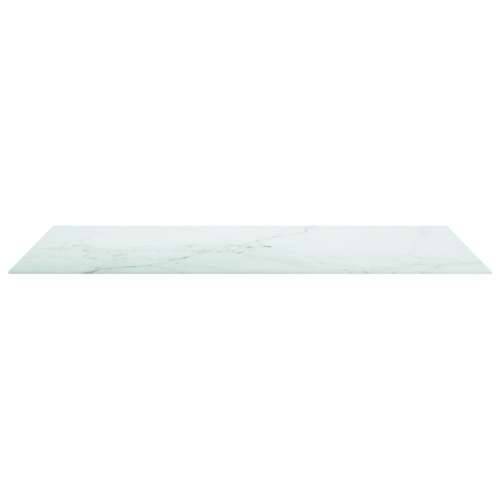 Stolna ploča bijela 120x65 cm 8 mm staklena s mramornim uzorkom - Bijela 120 x 65 cm 1 Cijena
