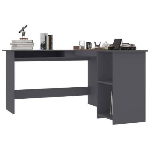 Kutni radni stol sivi 120 x 140 x 75 cm od iverice Cijena