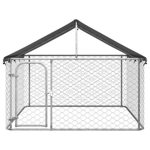 Vanjski kavez za pse s krovom 200 x 200 x 150 cm Cijena