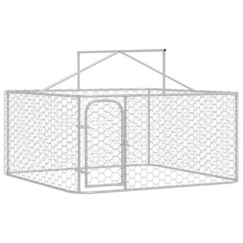 Vanjski kavez za pse s krovom 200 x 200 x 150 cm - 200 x 200 x 150 cm 1 Cijena