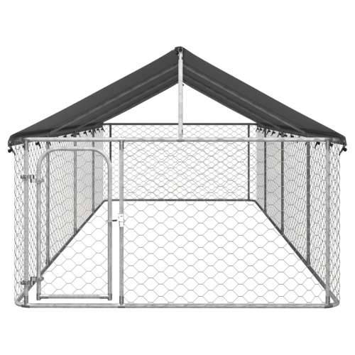Vanjski kavez za pse s krovom 600 x 200 x 150 cm Cijena