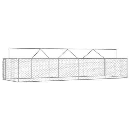 Vanjski kavez za pse s krovom 600 x 200 x 150 cm - 600 x 200 x 150 cm 1 Cijena