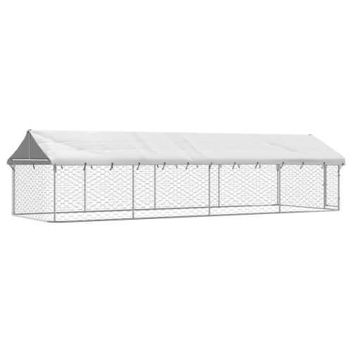 Vanjski kavez za pse s krovom 600 x 200 x 150 cm - 600 x 200 x 150 cm 1 Cijena